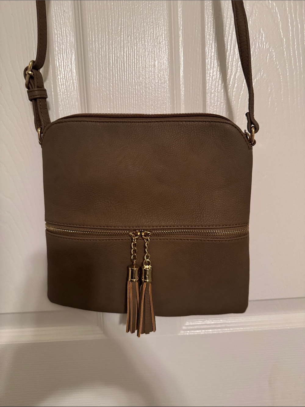 Brown Tassel Crossbody Bag - Classic Womens Shoulder Bag